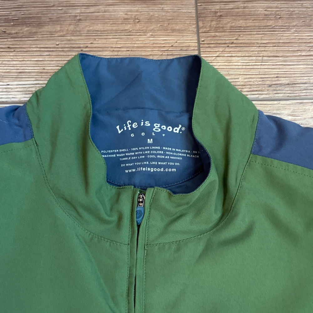 Life is Good Golf Short Sleeve Zip Pullover. Size‎ M. Great Condition! - Picture 2 of 6